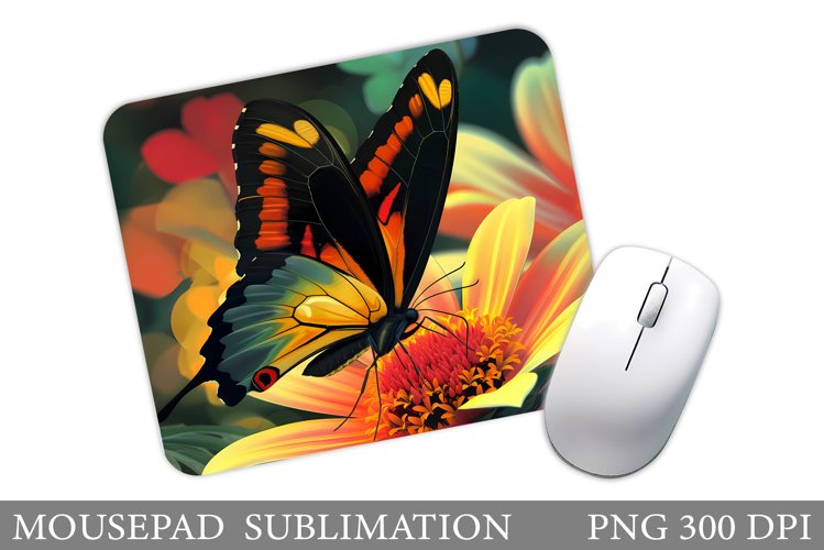 Butterfly Mouse Pad Design. Butterfly Sublimation