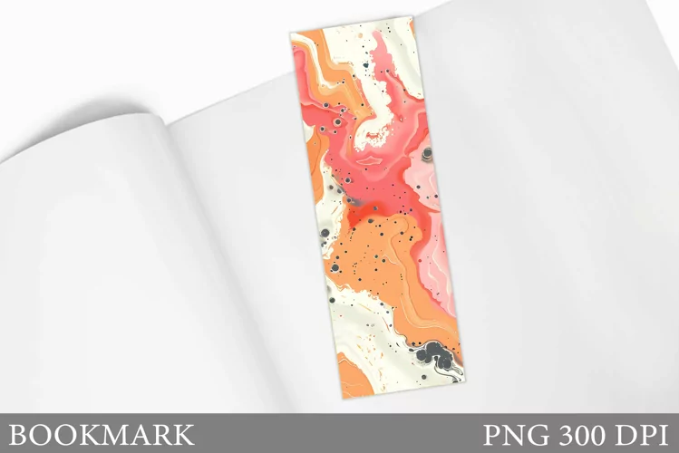 Abstraction Bookmark Design. Bookmark Sublimation