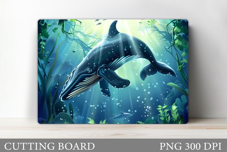 Whale Cutting Board Design. Whale Sublimation