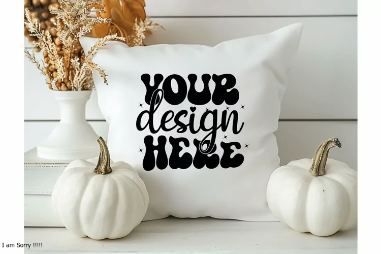Square Pillow Mockup,Square Pillow JPG