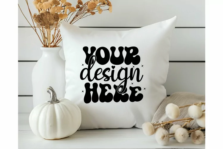 Square Pillow Mockup,Square Pillow JPG