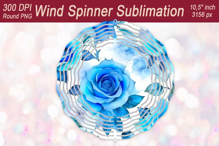 Flower Windspinner design | Wind spinner sublimation designs