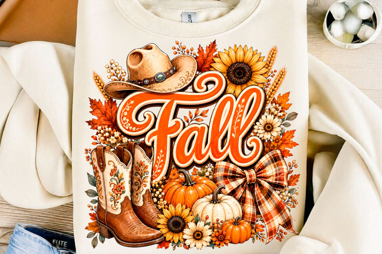 Fall Autumn Western Cowboy PNG