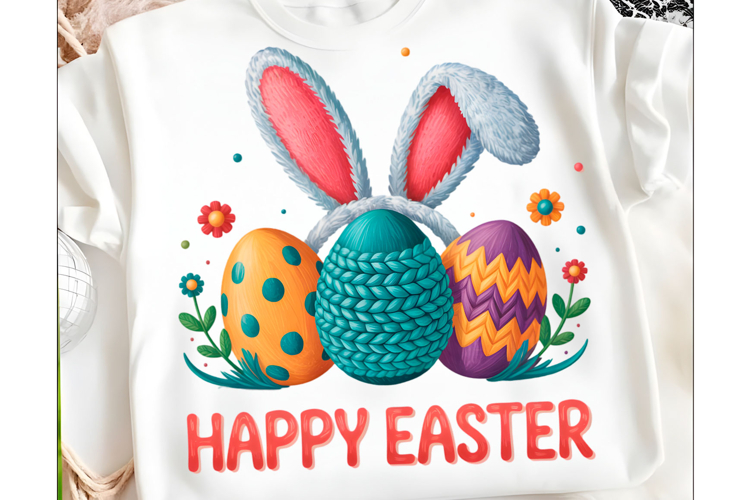 Yarn Crochet Easter Bunny PNG
