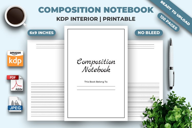 Composition Notebook KDP Interior (2154909)