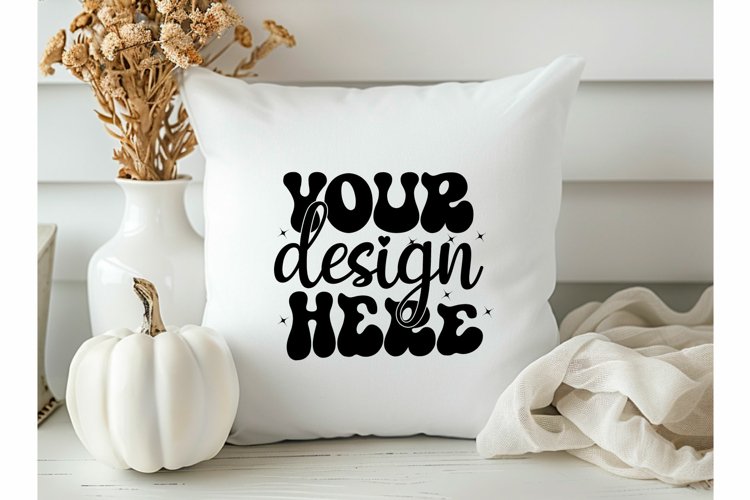 Square Pillow Mockup,Square Pillow JPG example image 1