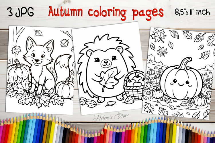 Autumn harvest Coloring Pages | Kids Coloring Book Print