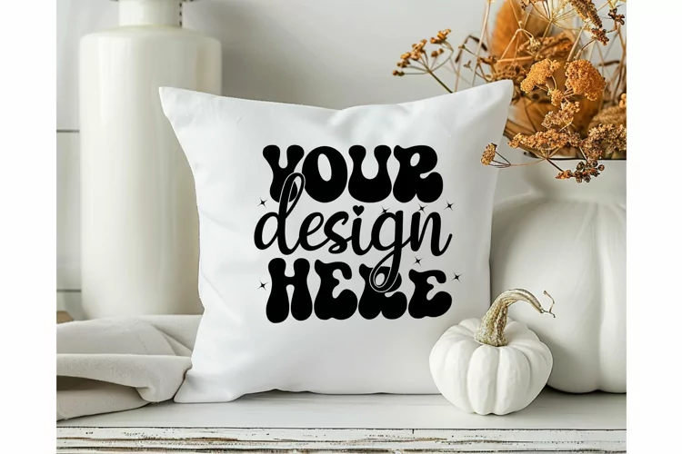 Square Pillow Mockup,Square Pillow JPG