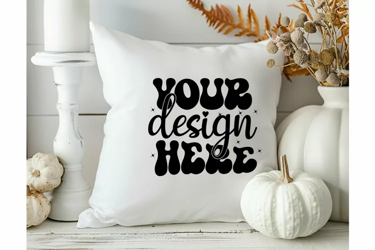 Square Pillow Mockup,Square Pillow JPG