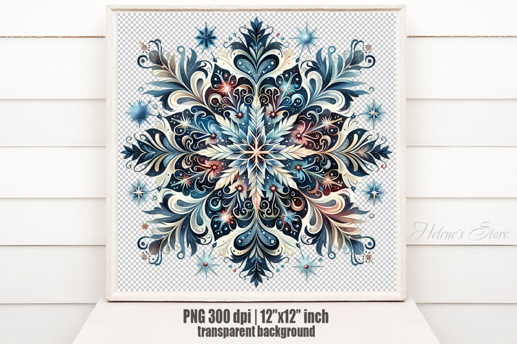Christmas snowflakes clipart|Cute Winter flower shirt design