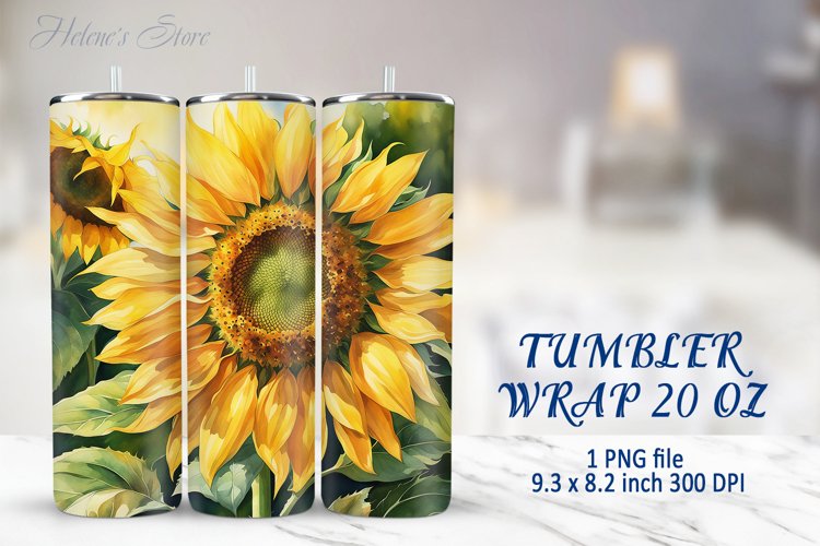 Sunflower Tumbler Wrap Image 10