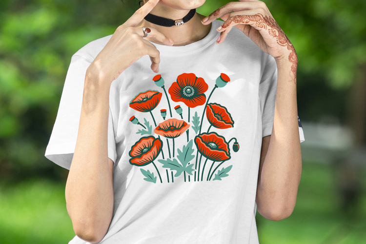 Poppy Flowers Drawing Image 18