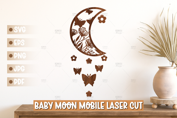 Floral Moon Svg Image 16
