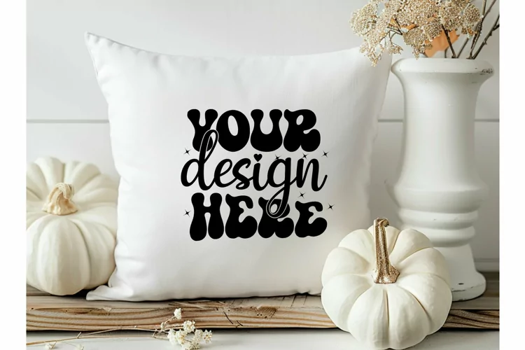 Square Pillow Mockup,Square Pillow JPG