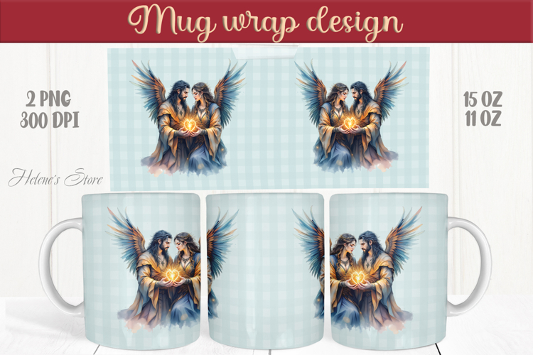 Valentines day mug wrap sublimation design 11oz 15oz