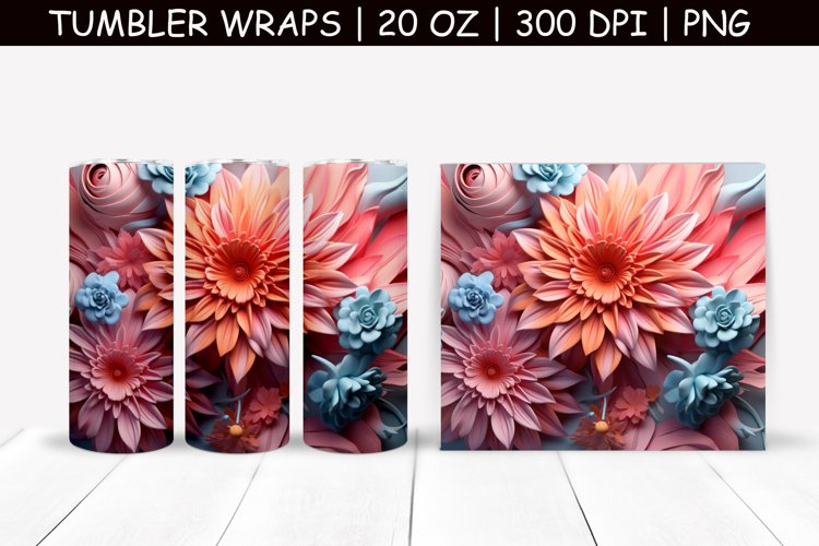 20 Oz Sublimation Tumbler Wrap Image 21