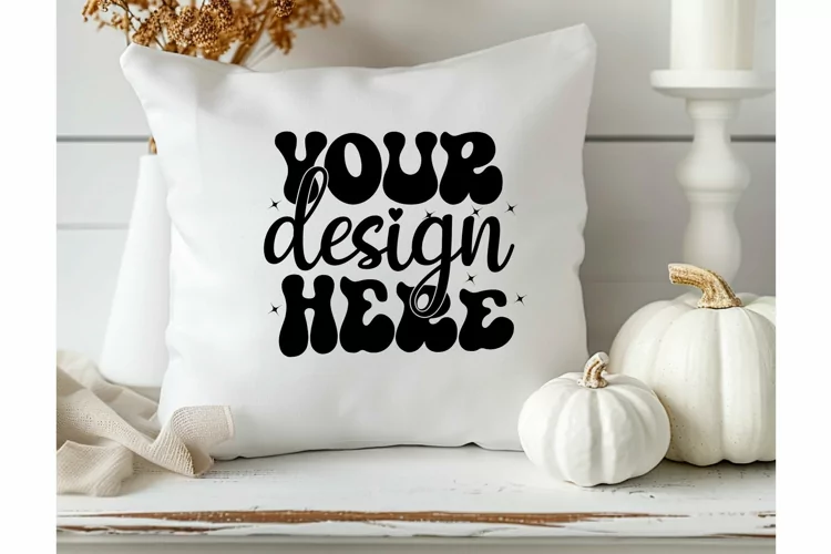 Square Pillow Mockup,Square Pillow JPG