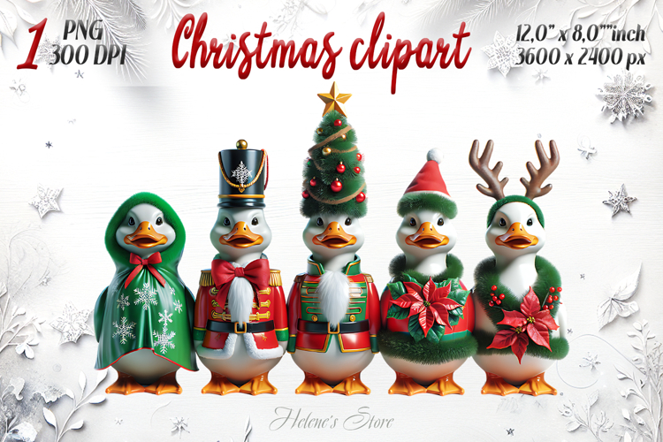Christmas cute geese clipart png | Funny farm t shirt design