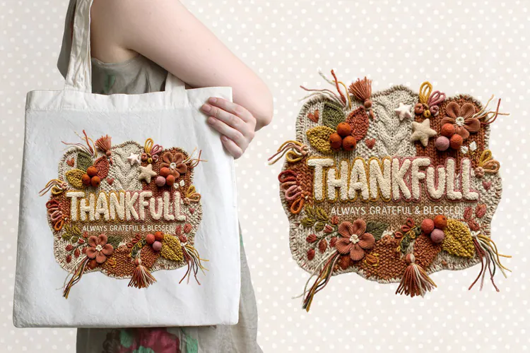 Thanksgiving Chenille Embroidered Patch Puffy Clipart PNG