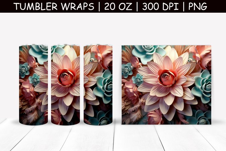 20 Oz Sublimation Tumbler Wrap Image 7