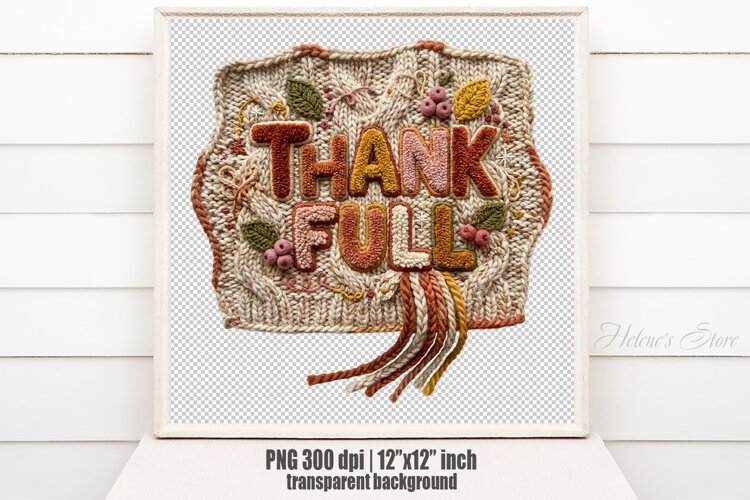 Thanksgiving Chenille Embroidered Patch Puffy Clipart PNG example image 1