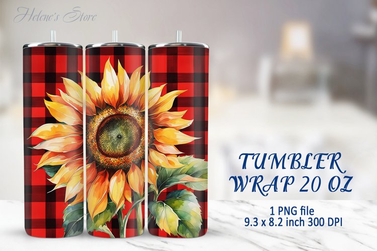 Sunflower Tumbler Wrap Image 7