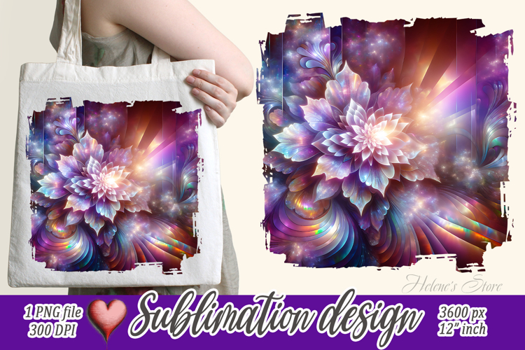 Pastel floral patterns |Cute purple sublimation design png