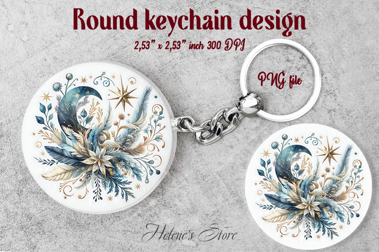 Christmas round keychain design |Coquette bows Car coaster
