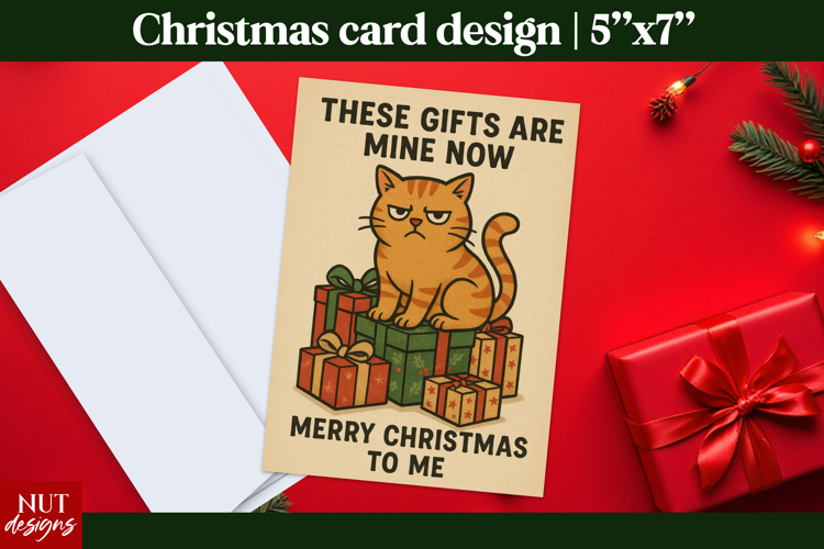 Vintage Christmas Cards Grumpy Cat Christmas Card Design