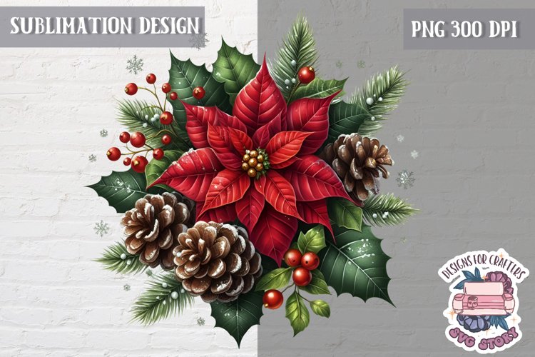 Christmas Floral Svg Image 3