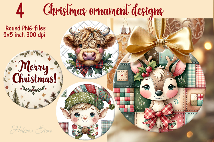 Christmas Ornament Sublimation Designs Image 23