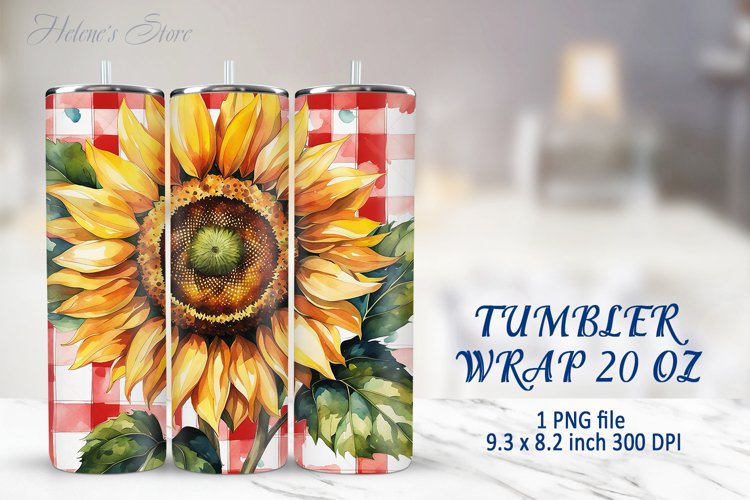 Sunflower Tumbler Wrap Image 5