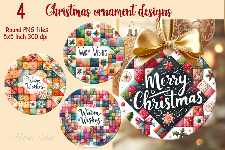 Christmas Ornament Sublimation Designs Image 22