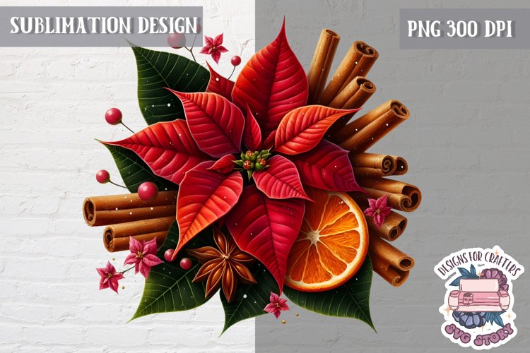 Christmas Floral Svg