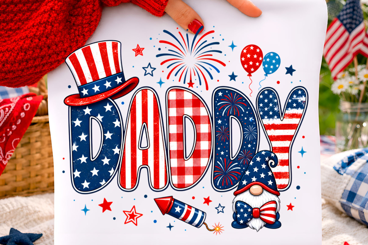 4th of July PNG t-shirt design PNG