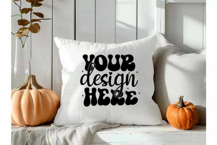Square Pillow Mockup,Square Pillow JPG