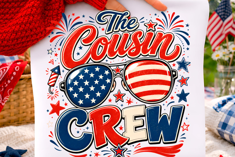 Cousin Crew 4th of July PNG