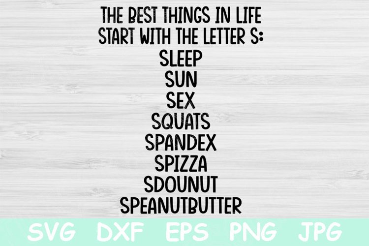 The Best Things In Life Funny Workout Svg, Fitness Svg File. example image 1