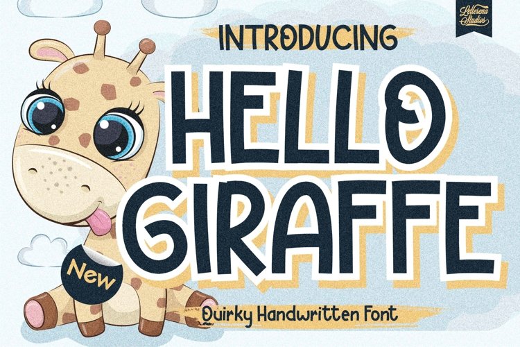 Hello Giraffe - Quirky Handwritten Font example image 1