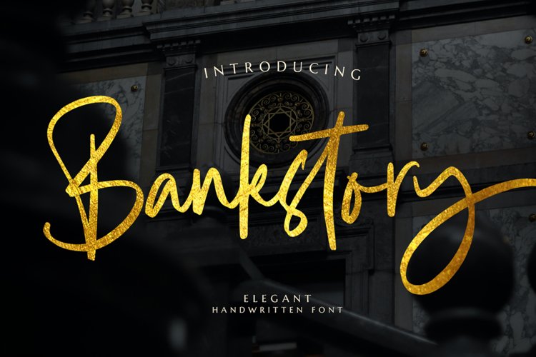 Bankstory - Handwritten Font example image 1