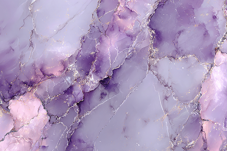 Lavender Marble Texture with Silver Veins