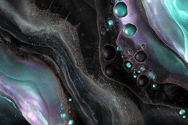 Abstract Galaxy Marble Texture Gold Dust