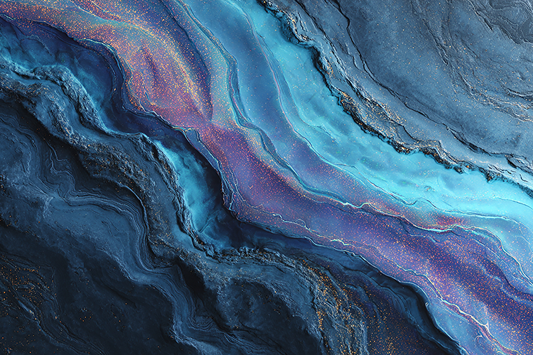 Blue Abstract Marble Texture Luxury Art