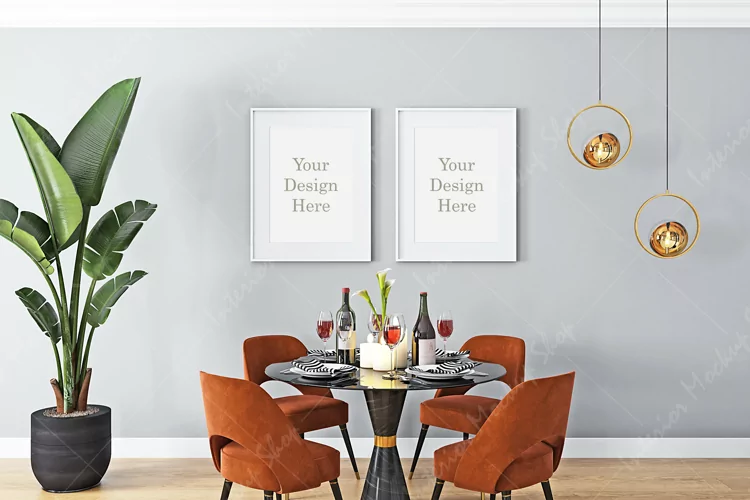 Frame mockup, Living room mockup, Interior mockup