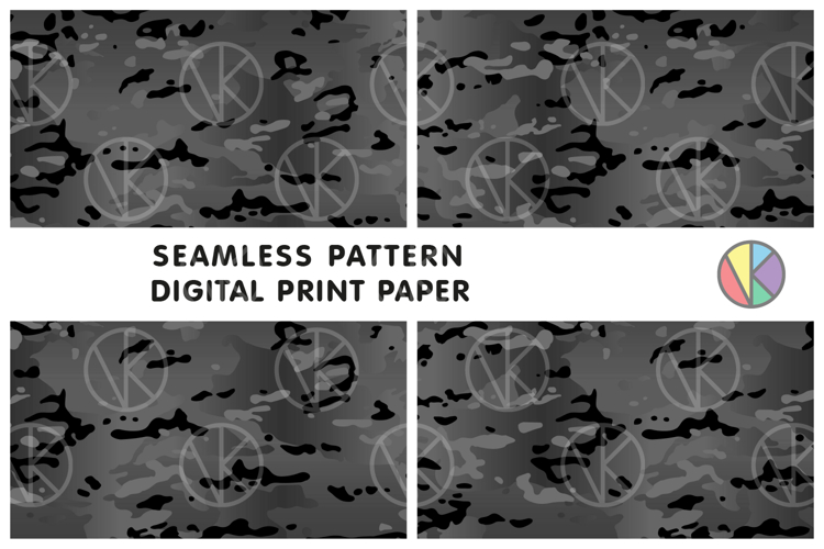 Camouflage Seamless Tileable Pattern.