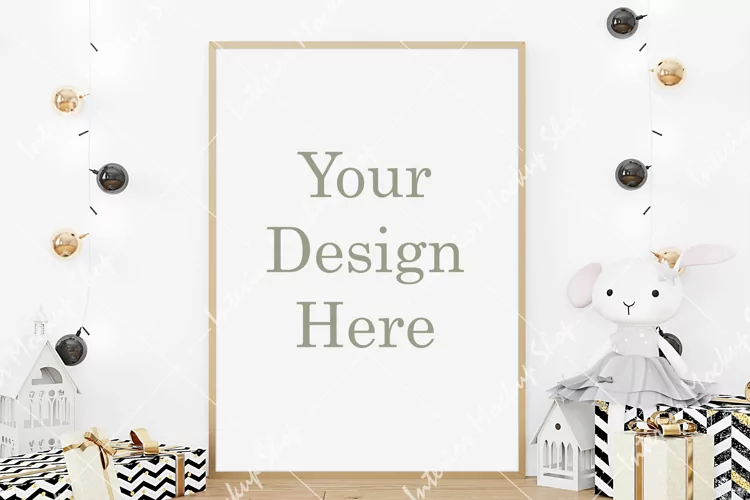 Frame mockup christmas
