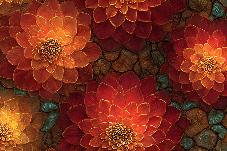 Flowers Texture Image 10