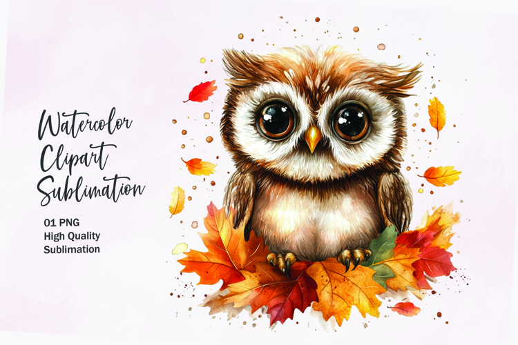 Watercolor Leaves Clipart Image 16