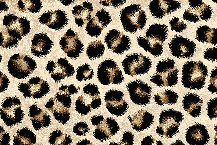 Illustrated Leopard Fur Seamless Pattern - Classic Style