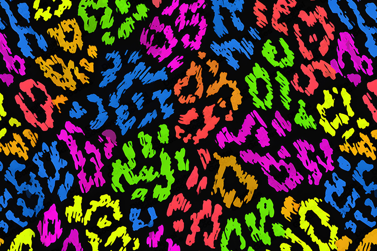 Dense Pop Art Cheetah Print - High Contrast Black Yellow